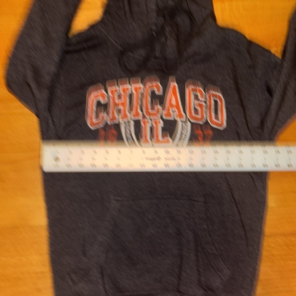 Chicago IL Graphic Pullover Hoodie - Dark Gray Small - Picture 3 of 7